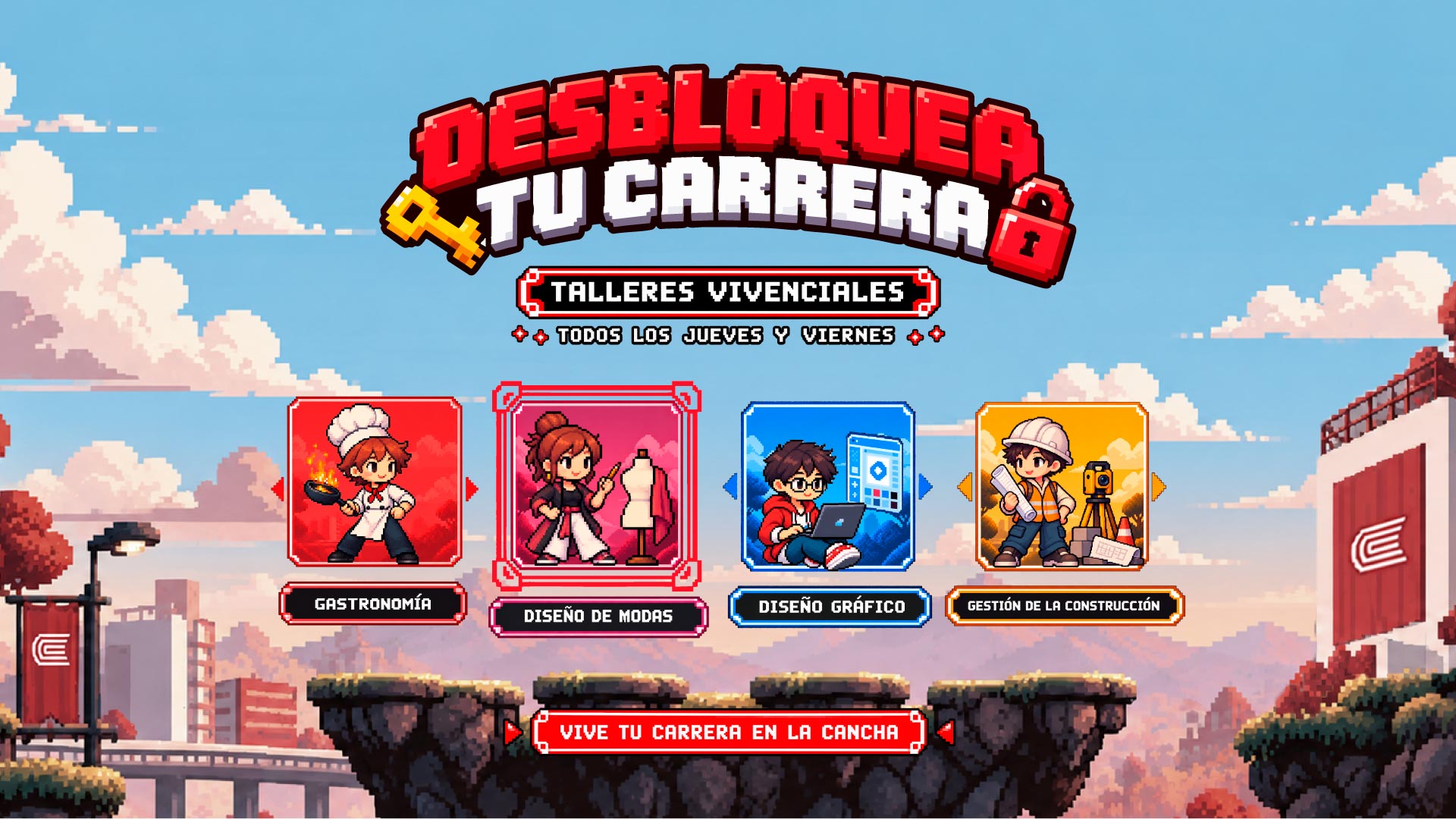 Desbloquea tu carrera — Talleres Vivenciales todos los jueves y viernes en Instituto Continental
