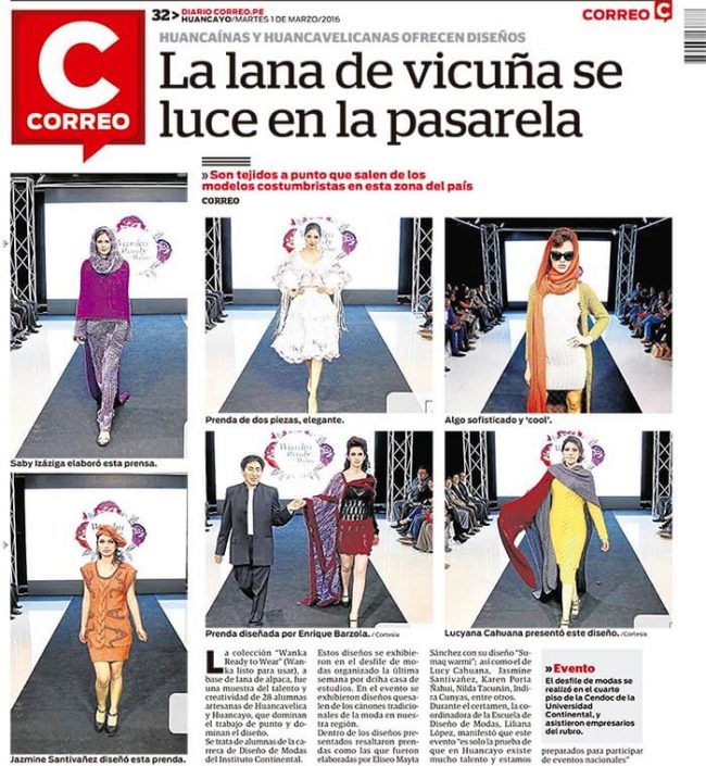 La lana de vicuña luce en la pasarela