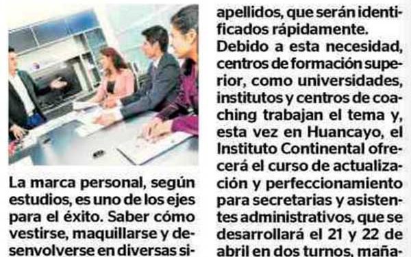 Huancaínos promueven su marca personal