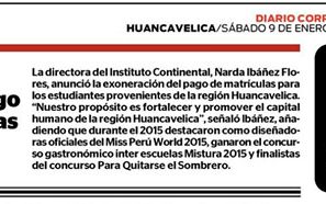 Instituto exonera pago de matrículas a Hvca.