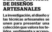 Desfile de moda de diseños artesanales