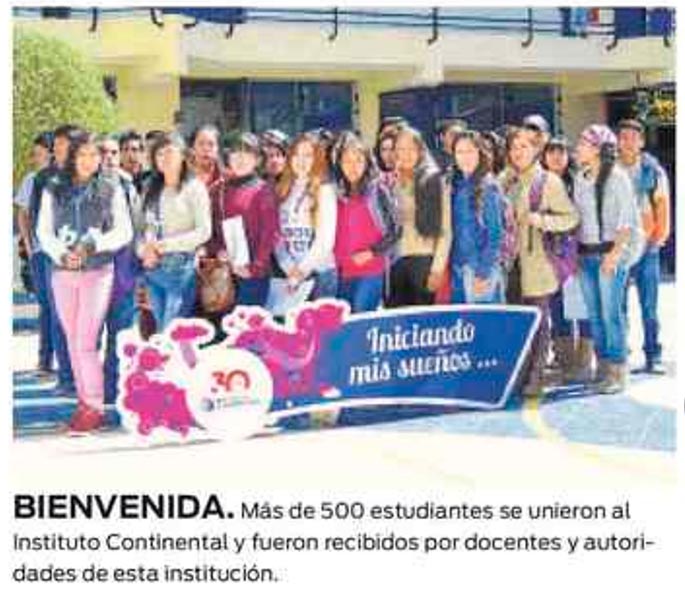 BIENVENIDA. Más de 500 estudiantes se unieron al IC