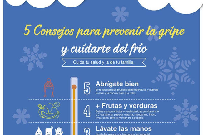5 consejos para prevenir la gripe y cuidarte del frío