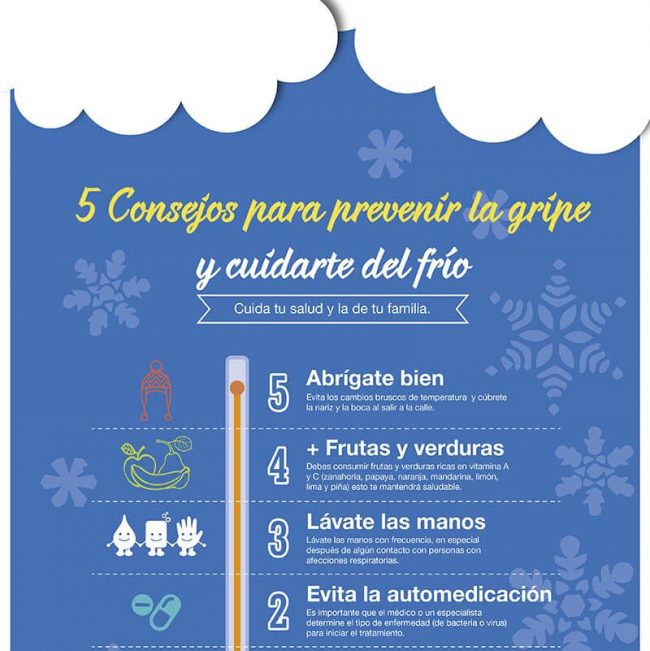 5 consejos para prevenir la gripe y cuidarte del frío
