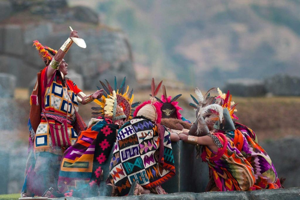 Imagen de una representación del inti raymi