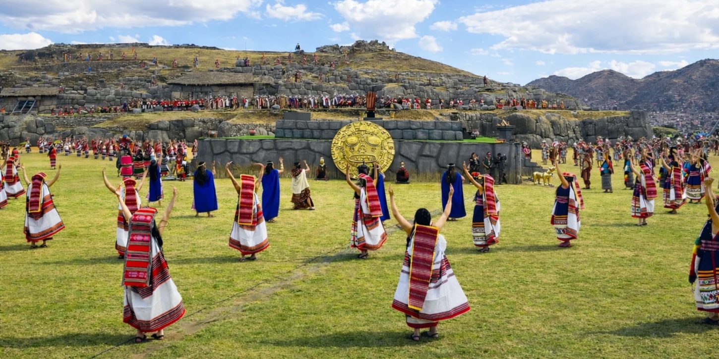 Foto de una representación del Inti Raymi en Cusco