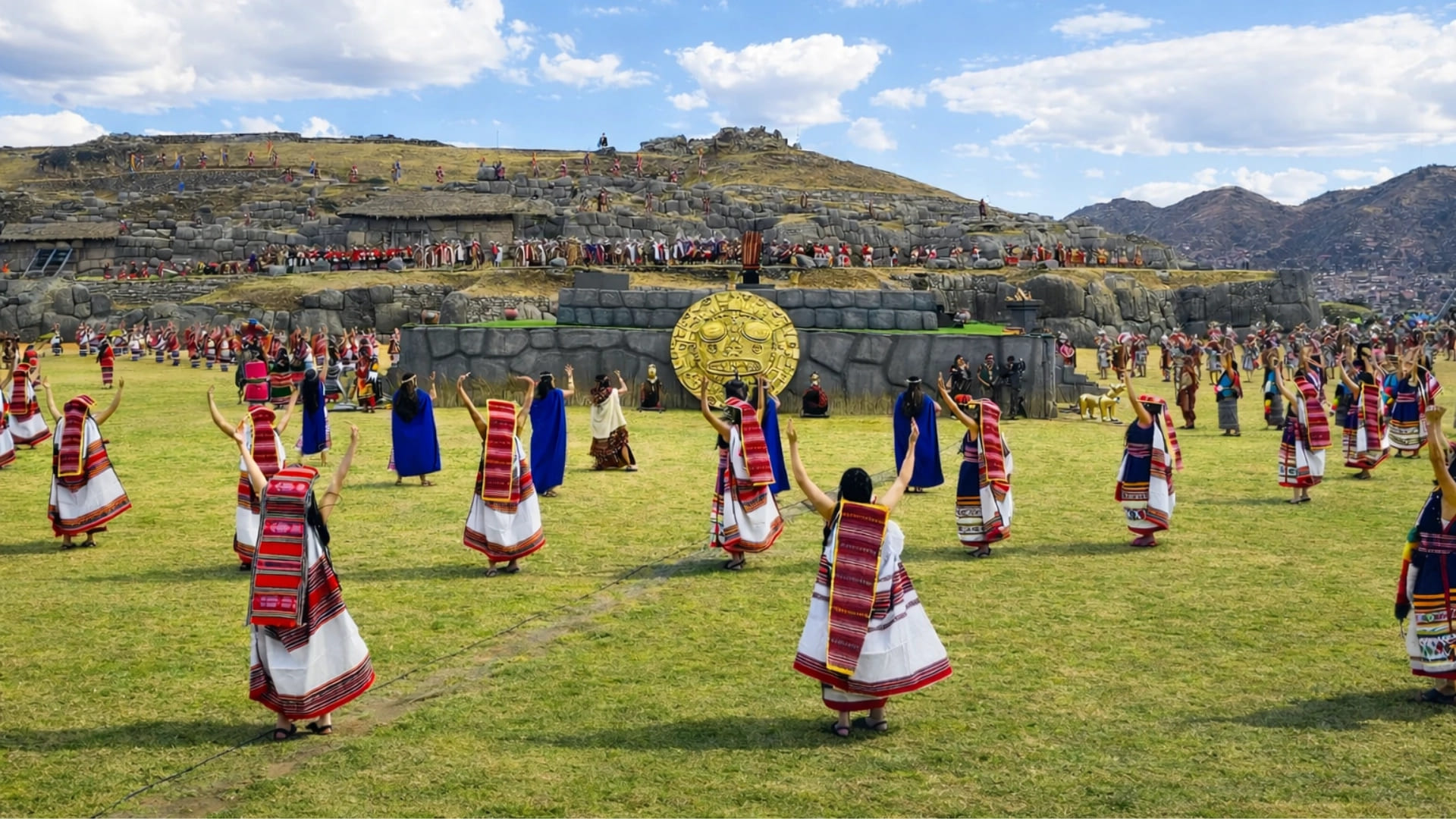 Foto de una representación del Inti Raymi en Cusco